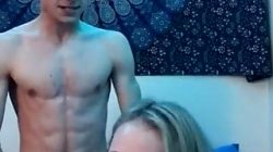 Beautiful blond gets deep drilling from jerkboy bf