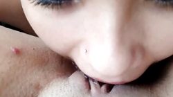 Lesbian Kissing and licking Pussy ( POV )